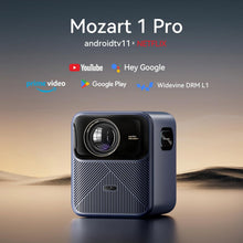 Wanbo Mozart 1 Pro Projector Android TV 11.0 Google Assistant Netflix 1080P DRM L1 Suppot 4K Beam Proyector 900Ansi Dual Wifi - Multimedia Projectors