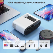 TOPTRO TR26 Mini Projector Full HD Support 1080P 16000 Lumens Auto Keystone WiFi Bluetooth Video Projector Portable Home Theater