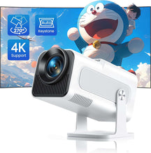 TOPTRO TR27 Mini Portable Projector 4K Support 20000 Lumens Full HD 1080P Native 270° Rotating Projector Home Theater Projector
