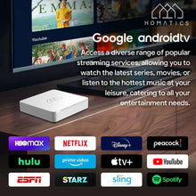 HOMATICS Box R Lite 4K TV Box Androidtv 12 Google & Netflix Certified Amlogic S905Y4 Wifi BT5.0 2GB 32GB Support Dolby Atmos