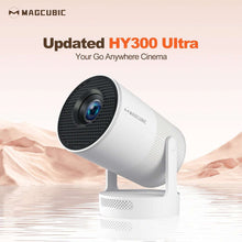 Magcubic HY300 UItra 4K Projector with Electronic Focus 720P 300ANSI Speaker Portable Android11 BT5.4 180° flexible Home Outdoor
