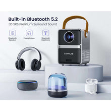 Wimius P61 Portable Projector 18000Lumens 5G WiFi Bluetooth Theater Projector Support Full HD 1080P Home Cinema Projector