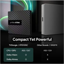RockTek GB1 TV Dongle Netflix Google Certified 2GB DDR4 16GB eMMC Realtek1315C A55 Support Dolby Atmos Vision Wifi BT Mini Box - Multimedia Projectors