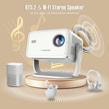 Magcubic L018 4K Android11 Projector 650ANSI Native 1080P Auto Focus & Keystone BT5.2 WIFI6 Allwinner H713 Portable 360° Rotate