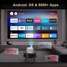 Salange P90 Android Projector 1080P Support 4K 350 ANSI Wifi6 BT5.0 Home Cinema Mini Video Beamer Portable - Multimedia Projectors
