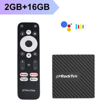 RockTek GB1 TV Dongle Netflix Google Certified 2GB DDR4 16GB eMMC Realtek1315C A55 Support Dolby Atmos Vision Wifi BT Mini Box - Multimedia Projectors