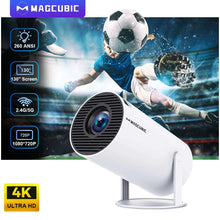 Magcubic HY300 Pro Projector Android 11 4K 1280*720P Dual Wifi 260ANSI 180°flexible BT5.0 Cinema Outdoor Portable Projetor