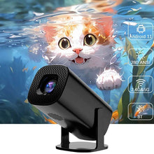 HONGTOP P30 Mini Projector Android 11 WiFi6 Support 4K 1080P Projector 2.4G&5G WiFi 1280*720P Smart Home Cinema Portable Projector