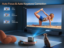 TOPTRO X7 Projector 4K Android 9.0 26000 Lumens native 1080P WiFi6 Bluetooth Projector Auto Focus/Keystone Outdoor Home Theater