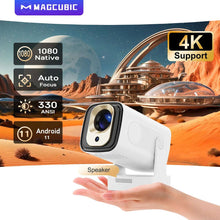 Magcubic HY310 Mini Projector Auto Focus 4K Native 1080P 330ANSI Android 11 built in 5WSpeaker With Air Mouse Voice Assistant