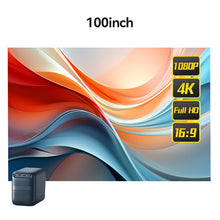 Wanbo 100 inch HD Anti-Light Curtain Projector Screen 16:9 Indoor Ultra View Portable Foldable 3D 4K Proyector Screen - Multimedia Projectors