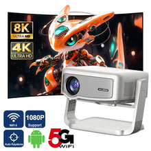Salange P90 Android Projector 1080P Support 4K 350 ANSI Wifi6 BT5.0 Home Cinema Mini Video Beamer Portable - Multimedia Projectors