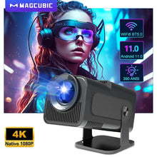 Magcubic HY320 4K Native 1080P Android 11 Projector 390ANSI Dual Wifi6 BT5.0 Cinema Outdoor Portable Projetor Upgrated HY300