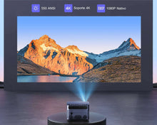 Wimius Projector Native 1080P Full HD 25000Lumens 4K Supported WIFI 6 Bluetooth Projector Autofocus Keystone Correction