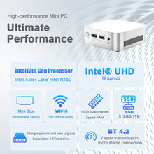 Magcubic A0XY Mini PC 8/16GB RAM 256/512GB/1TB SSD Intel Twin Lak N150 Windows 11 Compact & Ideal for Home Business & Gaming
