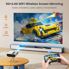 TOPTRO TR26 Mini Projector Full HD Support 1080P 16000 Lumens Auto Keystone WiFi Bluetooth Video Projector Portable Home Theater