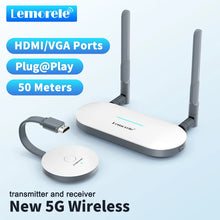 Lemorele Wireless HDMI Video Transmitter & HDMI/VGA Receiver Extender Display Adapter Dongle for TV Monitor Projector switch PC - Multimedia Projectors