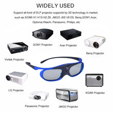 Universal DLP-Link 3D Glasses USB Rechargeable Active Shutter Eyewear for Xgimi Optoma LG Acer Jmgo BenQ DLP LINK Projectors - Multimedia Projectors