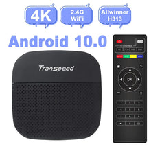 Transpeed Android 10 TV Box BT5.0 3D Fast WiFi Allwinner H313 Support 4K 16GB TV Box Set Top Box - Multimedia Projectors