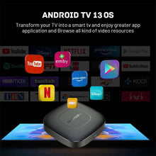Salange TV BOX Mortal T1 8G 16G Android 13 OS Smart Consoles 4K 8K H313 WIFI BT5.0 Support TVBOX with 2 USB 2.0 1 HDMI 2.0 Ports