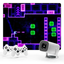 HONGTOP P30MAX Android 11 Gaming Projector 64GB TF Card Wireless Gaming Controller Dual WIFI 1280*720P Home Theater Portable Projector