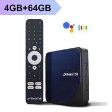 RockTek G2 4K Android TV 12 Stream Box with Netflix Google Certified Amlogic S905X4-K 4G64G Support DTS Dolby Audio Dolby Vision - Multimedia Projectors