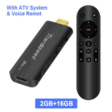 Transpeed TV Stick Android 13 ATV With TV App 4K 3D 2.4G&5G Voice Assistant Control Media Player TV Receiver Set Top Box - Multimedia Projectors