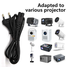 Power Cable For HY300 HY320 HY300 PRO HY350 Projector EU US AU UK Power Adapter Cable Plug Suitable For Various Projectors