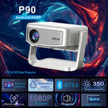 Salange P90 Android Projector 1080P Support 4K 350 ANSI Wifi6 BT5.0 Home Cinema Mini Video Beamer Portable - Multimedia Projectors