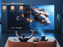TOPTRO X7 Projector 4K Android 9.0 26000 Lumens native 1080P WiFi6 Bluetooth Projector Auto Focus/Keystone Outdoor Home Theater