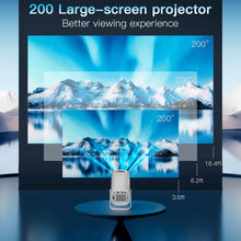 HONGTOP P30 Smart Mini Projector Android 11 WiFi6 Support 4K 1080P Projector 2.4G&5G WiFi 1280*720P Smart Home Cinema Portable Projector