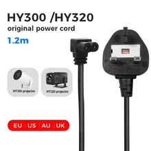 HY300/HY300 Pro/HY320/HY320 Mini Projector Accessories Original power cord 1.2M AC Cable Charging Cable EU US AU UK Plug - Multimedia Projectors